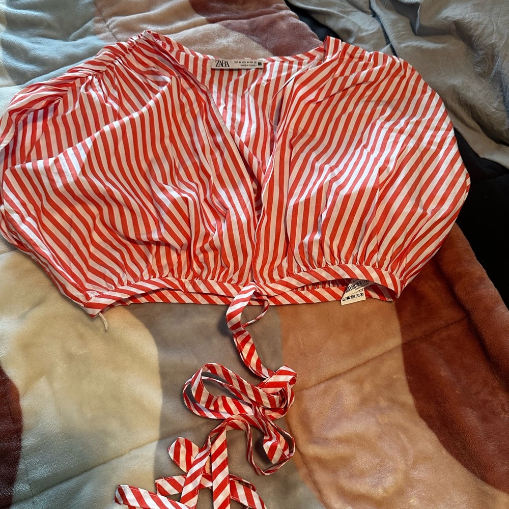 BNWOT Zara Wrap Top